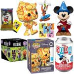 Land of Magic Pop! & Figure Pack Bundled with Sorcerer's Apprentice Mickey Mouse Soda + Walt Disney Villain Blind Box Character + Goofy Mini + Pinocchio Art & Cards 6 Items Land of Magic Pop! & Figure Pack Bundled with Sorcerer's Apprentice Mickey Mouse Soda + Walt Disney Villain Blind Box Character + Goofy Mini + Pinocchio Art & Cards 6 Items
