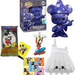 Starland Magic Pop! Mickey Art Figure Pack Bundled with Sorcerer's Apprentice Artist Starlight Mickey Mouse + Walt Disney Space Mountain Attraction + Goofy Mini & Cards + Stickers 4 Items Starland Magic Pop! Mickey Art Figure Pack Bundled with Sorcerer's Apprentice Artist Starlight Mickey Mouse + Walt Disney Space Mountain Attraction + Goofy Mini & Cards + Stickers 4 Items