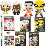 Hero Strike X Mania Figure Pop! Bundled with Wolverine Big Pin + Marvel X-Men Colossus Display + Storm & Rogue Character Fig + Avengers Mini Stickers + Nano Hero Figure 6-Items