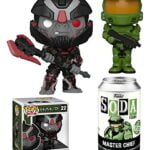 All Follow The Chief: Funko Pop! Halo Bundle - Spartan Mark VII Grey Store Exclusive 16 + Halo Domez Mini Figure Blind Box Series 1 (2 Items)