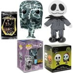 Sally Jack + A Surprise: Disney Funko POP! Art Series Figure Exclusive Bundled with Jack Skellington Plush Classic + Nightmare Before Christmas 25 Years Mini Blind Box & Trading Card Pack 4 Items