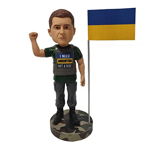 Kollectico President Volodymyr Zelenskyy (I Need Ammunition) CLARKtoys Exclusive Bobblehead