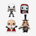 Funko The Nightmare Before Christmas Pop! Sandy Claws Sally Sewing Mayor & Jack Skellington Vinyl Figure Set Hot Topic Exclusive Funko The Nightmare Before Christmas Pop! Sandy Claws Sally Sewing Mayor & Jack Skellington Vinyl Figure Set Hot Topic Exclusive