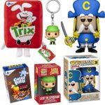 Mini Mascot Ad Icon Character Wacky Figure Retro Bundled + Morning Cereal Trix Rabbit Plush + Captain Crunch Pop! + Lucky Charms Hanger + Morning Box Puzzle 4 Items