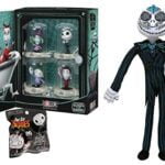 The Nightmare Begins Funko Jack Pack: Funko Pint Size Vinyl Figure Bag + Domed Disney Nightmare Before Christmas Collectors Set (Jack Lock Shock Barrel) + Huge 20" Sugar Skull Skellington Plush 3pk