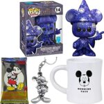 Artist Wizard Sorcerer Pop! Star Mouse Mickey Figure Disney Fantasia Art Series Apprentice Bundled with Pewter Hanger + Morning Sleepy Face + Character Trading Cards 4-Items Artist Wizard Sorcerer Pop! Star Mouse Mickey Figure Disney Fantasia Art Series Apprentice Bundled with Pewter Hanger + Morning Sleepy Face + Character Trading Cards 4-Items
