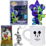 A Wizard Sorcerer Pop! Mouse Mickey Figure Disney Fantasia Art Series Bundled with Pewter Hanger + Morning Sleepy Face + Character Trading Cards 4-Items A Wizard Sorcerer Pop! Mouse Mickey Figure Disney Fantasia Art Series Bundled with Pewter Hanger + Morning Sleepy Face + Character Trading Cards 4-Items