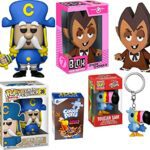 Morning Monster Crunch! Vinyl Count Chocula Figure Bundled with Cap'n with Sword Captain Mascot Pop! & Toucan Sam Froot Loops Pocket Hanger Character + Mini Puzzle Breakfast Retro Fun Pack 4 Items