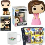 Hey! Rachel Friends Figure Pop! Green Character Bundled with Logo Mug The TV Show Central Perk + NBC Series Card Game Puzzle Pack + Ross Big Pin Throwback Television Hits!