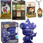 Apprentice Sorcerer Pop! Mickey Mouse Figure Disney Art Bundled with Fantasyland Pocket Hanger Peter Pan Flight Attraction + Fantasia + Movie Blind Box Pin + Character Trading Cards 4-Items Apprentice Sorcerer Pop! Mickey Mouse Figure Disney Art Bundled with Fantasyland Pocket Hanger Peter Pan Flight Attraction + Fantasia + Movie Blind Box Pin + Character Trading Cards 4-Items