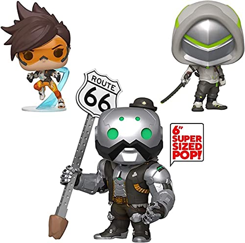 Funko Games: POP! Overwatch Collectors Set 2 - Tracer, Genji, 6" B.O.B