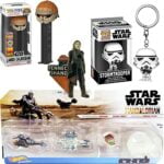 Classic Stormtrooper Mini Star Wars Figure Pocket Pop! Vinyl Bundled with Starships Mandalorian Speeder, The Razor Crest and Grogu, The Child + Book Boba Fett Fennec Shand + Lando Skiff Head 4-Items Classic Stormtrooper Mini Star Wars Figure Pocket Pop! Vinyl Bundled with Starships Mandalorian Speeder, The Razor Crest and Grogu, The Child + Book Boba Fett Fennec Shand + Lando Skiff Head 4-Items