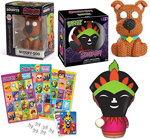 Bing! Scooby-Doo Figure Monster Witch Doctor Bundled with Scoob Character Mini Vinyl + Ruh-Roh Cartoon Gang Cartoon Game 3 Items