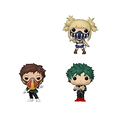 Funko Animation: POP! My Hero Academia Collectors Set - Himiko Toga w/ Face Cover, Kai Chisaki(Overhaul), Deku Middle School Uniform