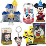 Magic Sorcerer Soda Mouse Mickey Figure Disney Fantasia Bundled with Space Mountain Pop! Pocket Hanger Disney Ride + Kingdom Castle + Trading Cards 4-Items Magic Sorcerer Soda Mouse Mickey Figure Disney Fantasia Bundled with Space Mountain Pop! Pocket Hanger Disney Ride + Kingdom Castle + Trading Cards 4-Items