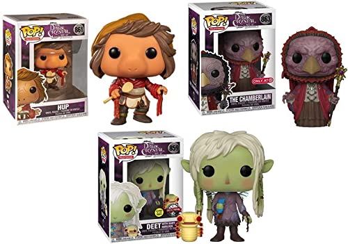 Podling Creations Funko Pop! Figure Television The Dark Crystal Age of Resistance Jim Henson Bundle Hup + Deet with Baby Nurlock GID + The Chamberlain Store Exclusive 3 Items