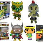 Alternate Ragnarok Universes Marvel Funko Bundle: Zombie Thor 787/ Plushies Marvel Thor Ragnarok Gladiator Hulk / Lucha Libre Exclusive el Enganoso/ Pop! Pin Exclusive Kid Loki Black Light 4pcs Alternate Ragnarok Universes Marvel Funko Bundle: Zombie Thor 787/ Plushies Marvel Thor Ragnarok Gladiator Hulk / Lucha Libre Exclusive el Enganoso/ Pop! Pin Exclusive Kid Loki Black Light 4pcs