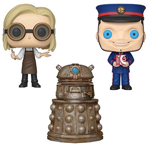 Funko TV: Pop! Doctor Who Collectors Set - 13th Doctor with Goggles, Reconnaissance Dalek, The Kerblam Man