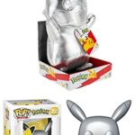 Silver Looks Good On Ya' Pikachu! Funko Pop! Games Pokemon - Pikachu 353 Metallic Chrome 25th + Pokemon Celebration Silver Pikachu Plush 12" Store Exclusive (2 Items)
