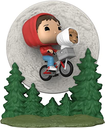 Funko Pop! Moment: E.T. The Extra-Terrestrial - Elliot and E.T. Flying (Glow in The Dark), Multicolor, 50769