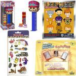 Dastardly Cartoon Wacky Figure Head Retro Bundled with Nostalgia Pop Culture Hanna-Barbera 3D Hanger Blind Bag WB + Spoof Mini Icons + Races Penelope Pitstop, Muttley & Peter Perfect Stick ons 4 items