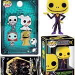 Classic Jack Skellington Nightmare Before Christmas Figure Disney Pop! Blacklight Bundled with Enamel Set Exclusive Sally Zero Oogie + Character Halloweentown Cards 3 Items Classic Jack Skellington Nightmare Before Christmas Figure Disney Pop! Blacklight Bundled with Enamel Set Exclusive Sally Zero Oogie + Character Halloweentown Cards 3 Items