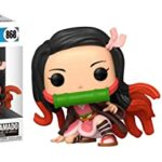 Playing + Slaying Funko/Plush Bundle: Pop! Animation Demon Slayer Nezuko Kamado 868 + Demon Slayer: Kimetsu No Yaiba Inosuke 6" Plush Bag Clip 2 Items