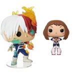 Funko POP! Animation: My Hero Academia - Todoroki Collectible Figure, Multicolor & POP Anime My Hero Academia Ochaco Action Figure,Multi