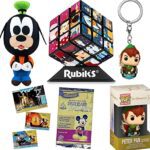 Cube Mickey Pocket Figure Pop! Magic Character Bundled with Disney Game Collector Puzzle + Goofy Character Plush + Peter Pan Hanger + Disneyland Anniversary Trading Cards 4-Items Cube Mickey Pocket Figure Pop! Magic Character Bundled with Disney Game Collector Puzzle + Goofy Character Plush + Peter Pan Hanger + Disneyland Anniversary Trading Cards 4-Items