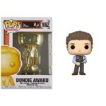 Funko Pop! TV: The Office - Customizable Chrome Dundie Award, Amazon Exclusive Collectible Vinyl Figure (52077) & Pop! TV: The Office - Jim with Nonsense Sign Blue, 3.75 inches Funko Pop! TV: The Office - Customizable Chrome Dundie Award, Amazon Exclusive Collectible Vinyl Figure (52077) & Pop! TV: The Office - Jim with Nonsense Sign Blue, 3.75 inches