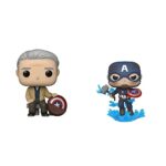 Funko Pop! Marvel: Year of The Shield - Old Man Steve, Amazon Exclusive & Pop! Marvel: Avengers Endgame - Captain America with Broken Shield & Mjoinir,Multicolor,3.75 inches Funko Pop! Marvel: Year of The Shield - Old Man Steve, Amazon Exclusive & Pop! Marvel: Avengers Endgame - Captain America with Broken Shield & Mjoinir,Multicolor,3.75 inches