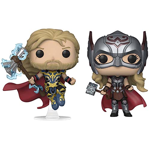 Funko Pop! Thor 4: Love and Thunder - Thor & Mighty Thor US Exclusive Pop! 2-Pack Vinyl Figure