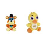Funko Plush: Five Nights at Freddy's, Security Breach - Glamrock Freddy, Multicolour, 6 inches, Multicolor & Five Nights at Freddy's Chica Plush, 6",Basic Funko Plush: Five Nights at Freddy's, Security Breach - Glamrock Freddy, Multicolour, 6 inches, Multicolor & Five Nights at Freddy's Chica Plush, 6",Basic
