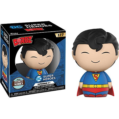 Funko Superman #1 (Specialty Series) Dorbz x Superman Vinyl Figure + 1 Official DC Trading Card Bundle (15167)