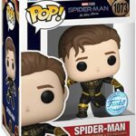 Funko Pop Marvel's Spiderman No Way Home: Spiderman (Black/Gold) (Unmasked) Figure (AAA Anime Exclusive)