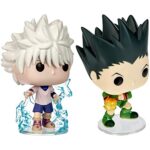 Funko Pop! Animation: Hunter x Hunter - Killua Zoldyck, Multicolor, 3.75 inches & Pop! Animation: Hunter x Hunter - Gon Freecs Jajank, Multicolor ,3.75 inches Funko Pop! Animation: Hunter x Hunter - Killua Zoldyck, Multicolor, 3.75 inches & Pop! Animation: Hunter x Hunter - Gon Freecs Jajank, Multicolor ,3.75 inches
