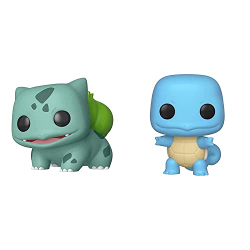 Funko Pop! Games: Pokemon - Bulbasaur,Multicolor & Funko Pop!: Pokemon - Squirtle, Multicolor