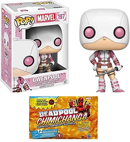 Shady Deadpool Business: Funko Pop! Marvel Gwenpool 197 + Chimichanga Surprise with Bonus Mystery Filling (Order 1 Figure) 2 Pack