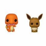 Funko Pop! Games: Pokemon - Charmander, Multicolor & Pop! Games: Pokemon - Eevee