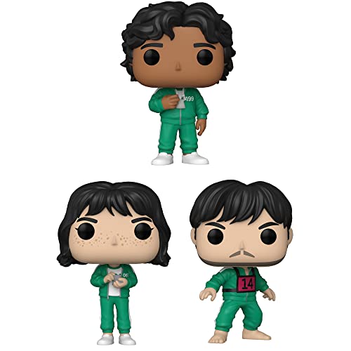 Funko Pop! Television: Squid Game Collectors Set- Netflix 3 Figure Set Includes: Player 199, Player 067, and Player 218