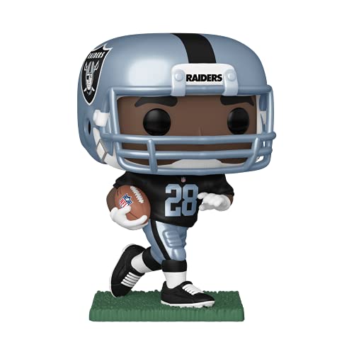 POP Pop! NFL: Raiders - Josh Jacobs (Home Uniform)(MT) Multicolor 3.75 inches