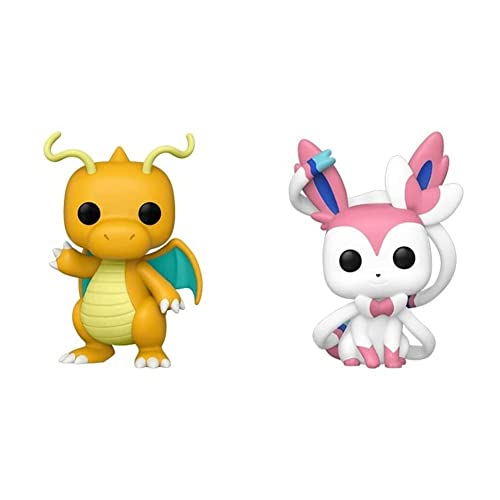 Funko Pop! Games: Pokemon S8 - Dragonite & Pop! Games: Pokemon - Sylveon