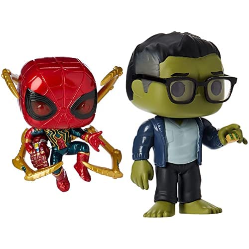 Funko Pop! Marvel: Avengers Endgame - Iron Spider with Nano Gauntlet, Multicolor (45138),3.75 inches & Pop! Marvel: Avengers Endgame - Hulk with Taco, Multicolor (45139)