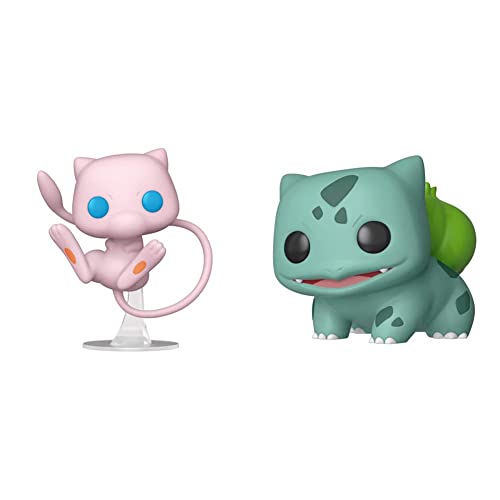 POP Funko Games: Pokemon - Mew,Multicolor,One Size & Pop! Games: Pokemon - Bulbasaur,Multicolor