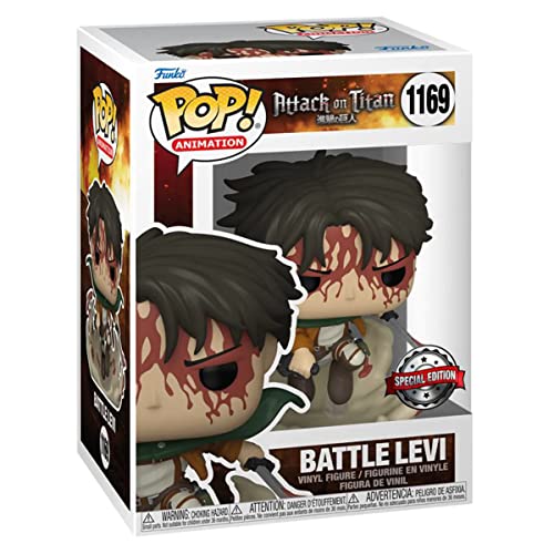 Funko Pop Attack On Titan Levi (Bloody) Figure (AE Exclusive)