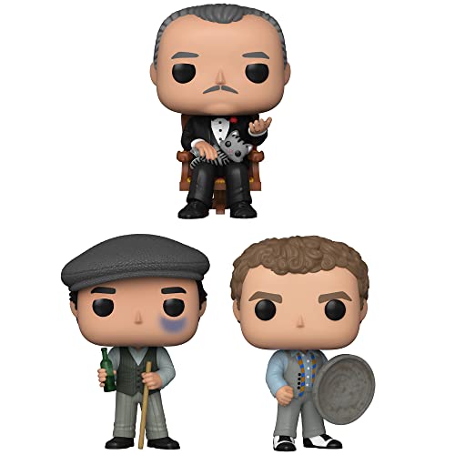Funko Pop! Movies: The Godfather 50th Anniversary Collectors Set - 3 Figure Set: Michael, Vito, Sonny