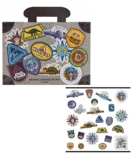 Travel Adventure Pop Walt Disney World 50th Anniversary Bundle Luggage Stickers
