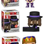 Look at These Tough Talkers WWE Funko Pop! Bundle: Jerry Lawler 97 + Razor Ramon Metallic Purple Outfit Exclusive 47 + The Undertaker Store Exclusive 106 (3 Pops!)