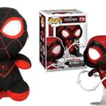Swinging Through The City with Miles Funko Bundle: Funko Pop! Gamer Verse Miles Morales Crimson Cowl Suit 770 + Marvel Miles 11' Plush (2 Items)