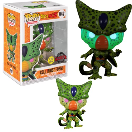 Funko POP! Animation: Dragon Ball Z - Cell (First Form) (Glow in Dark) - Walmart Exclusive